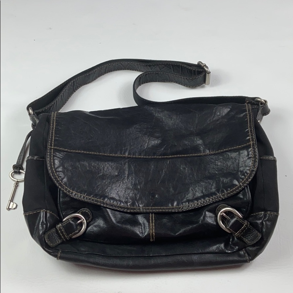 2/$50 Fossil leather briefcase messenger shoulder bag